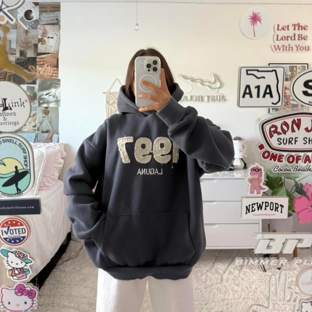 bluish grey 1997 Laguna hoodie